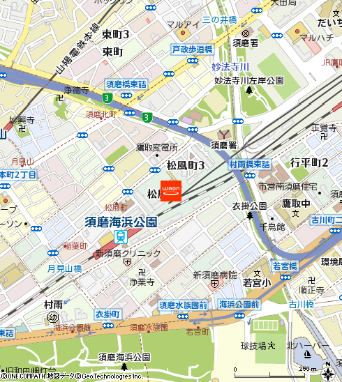 マックスバリュ須磨店付近の地図